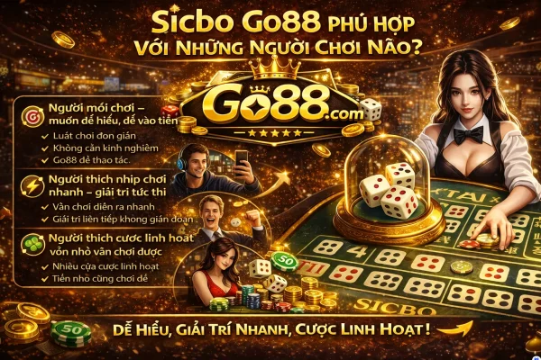 Sicbo Go88 phù hợp với những người chơi nào?